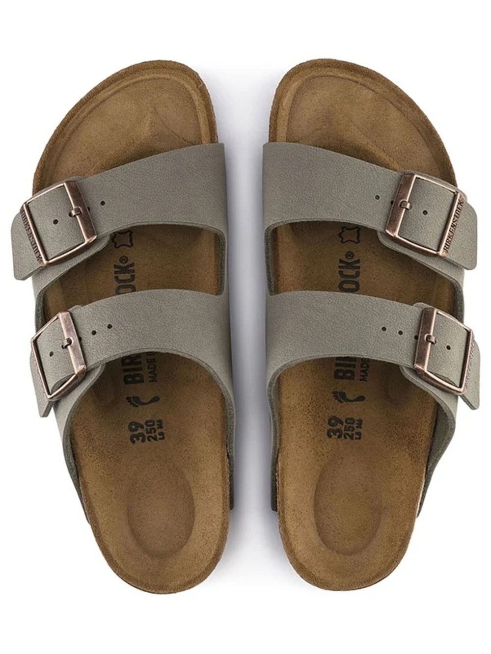 Birkenstock Arizona Stone Birkibuc Sandals Size 38